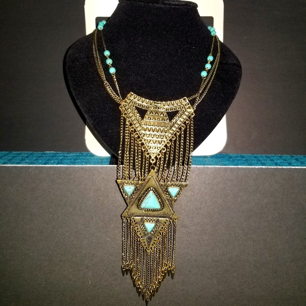 Aztec Inspired Bohemian Necklace